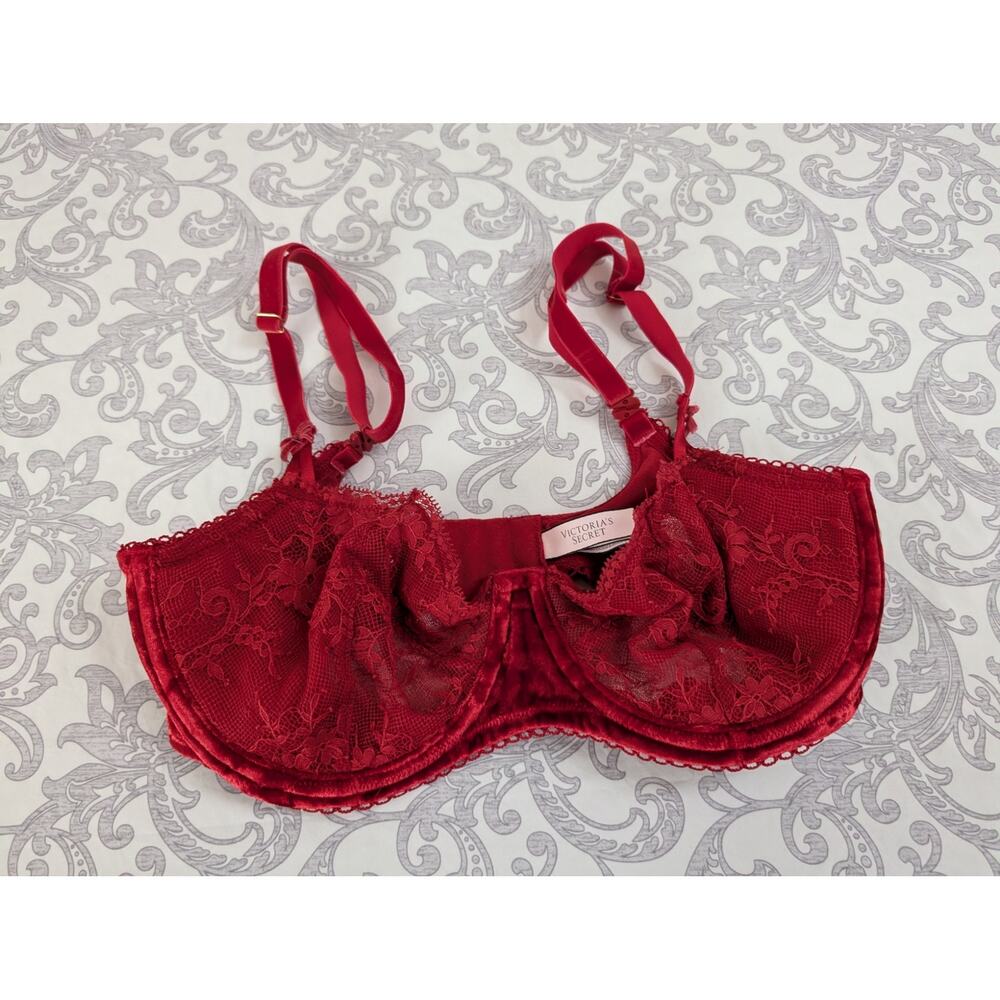 victoria's secret dream angels lace and velvet bra